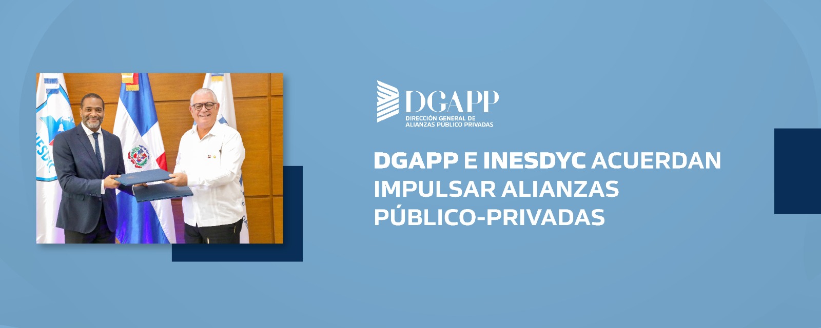DGAPP e INESDYC acuerdan impulsar alianzas público-privadas